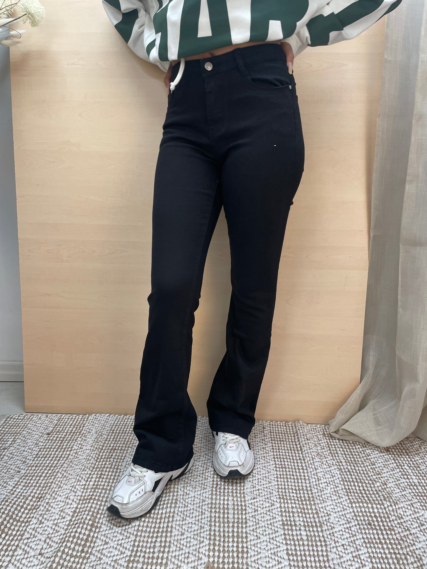 Jeans a zampa - Nero