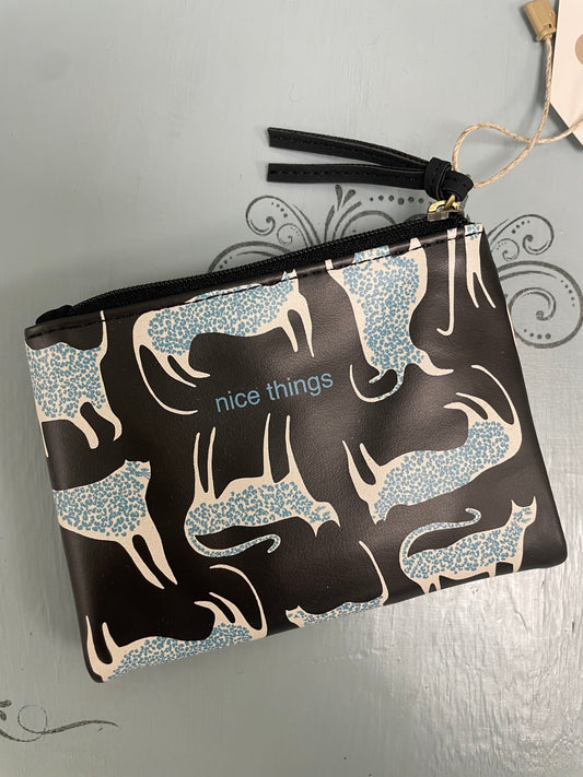 Portafoglio con stampa felina