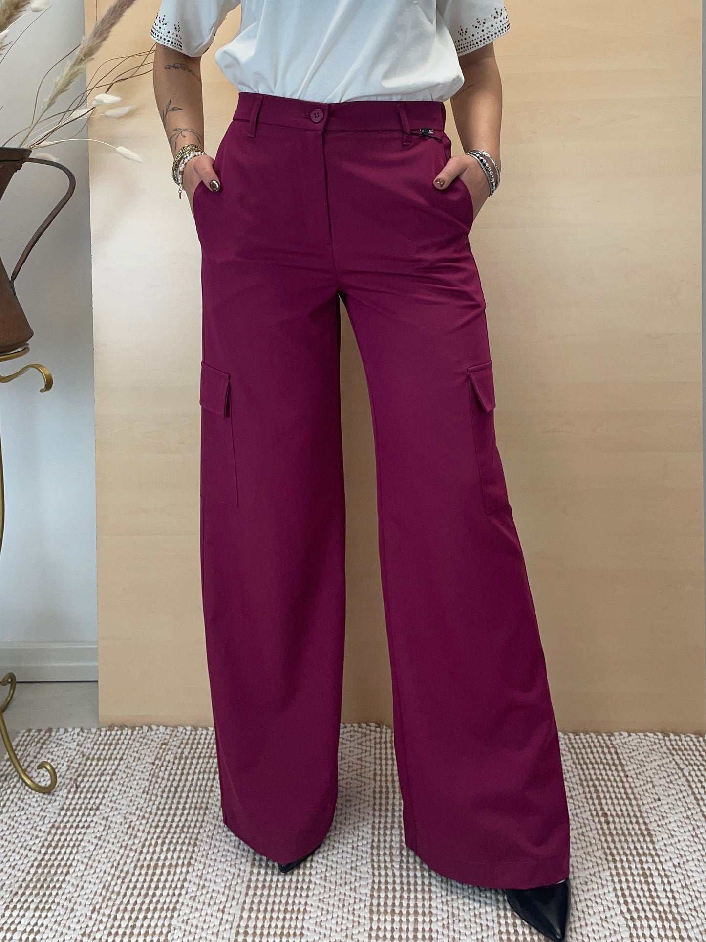 Pantalone cargo a palazzo Amarena