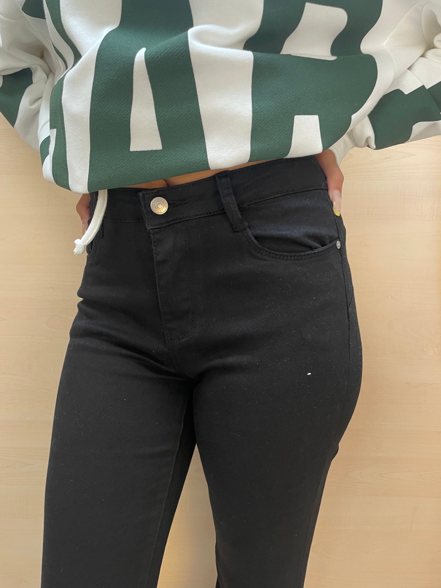 Jeans a zampa - Nero