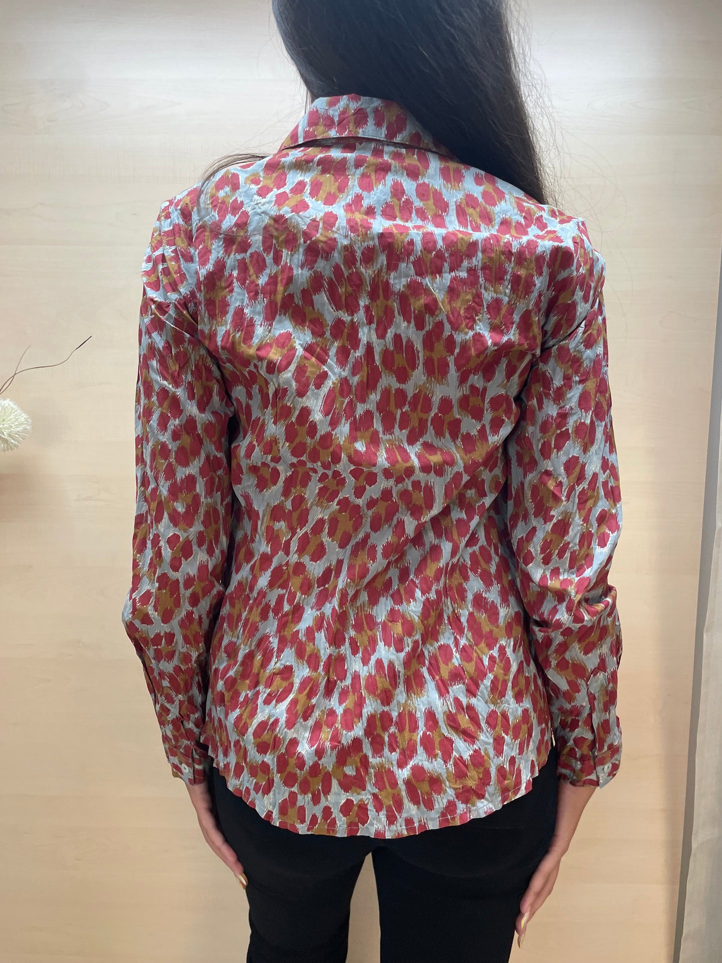 Camicia con stampa leopardata - in cotone bio