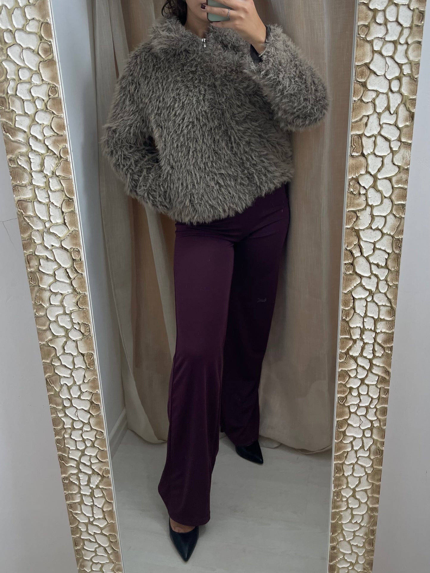 Giacca Eco pelliccia - color Moka