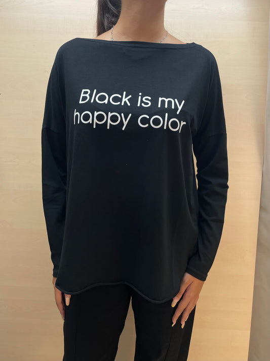 T-shirt a manica lunga - in cotone