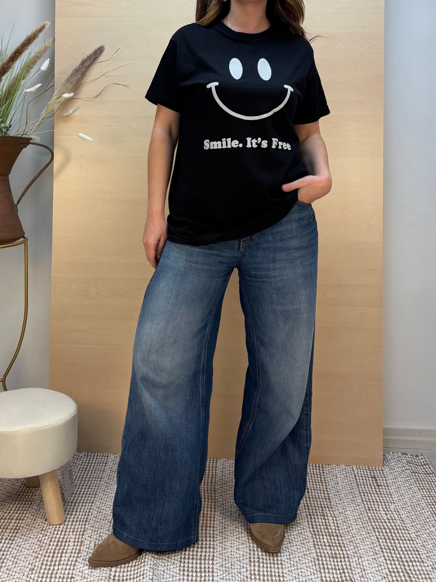 T-shirt SMILE - in cotone