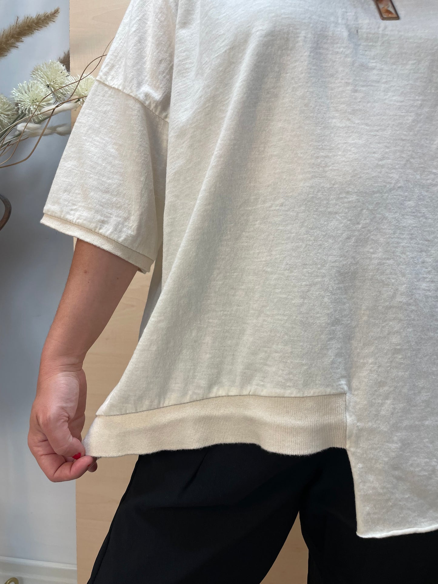 T-shirt over latte - in cotone