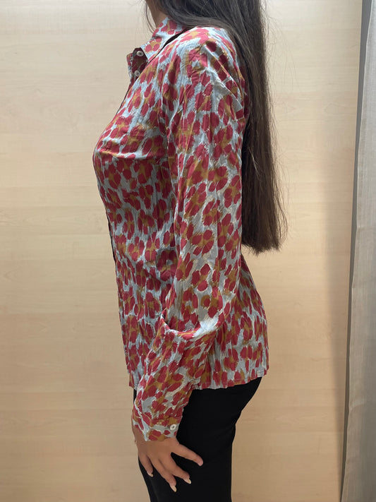 Camicia con stampa leopardata - in cotone bio