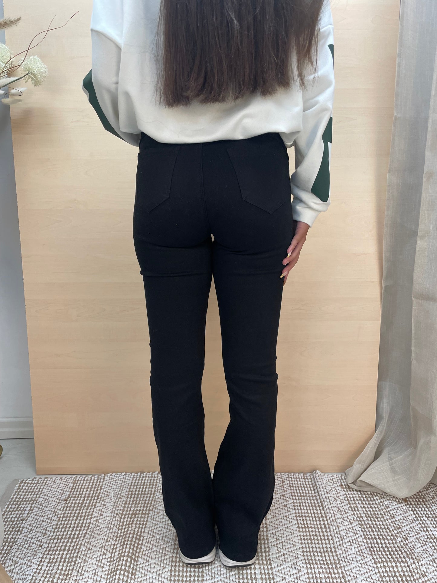 Jeans a zampa - Nero