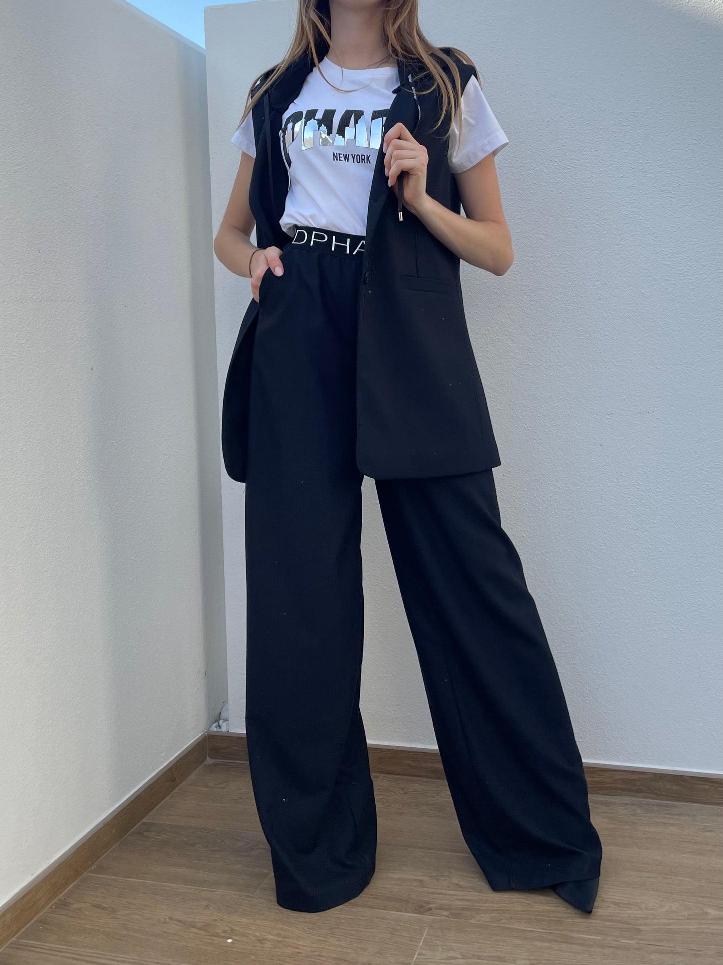 T-shirt PHARD con strass - in cotone