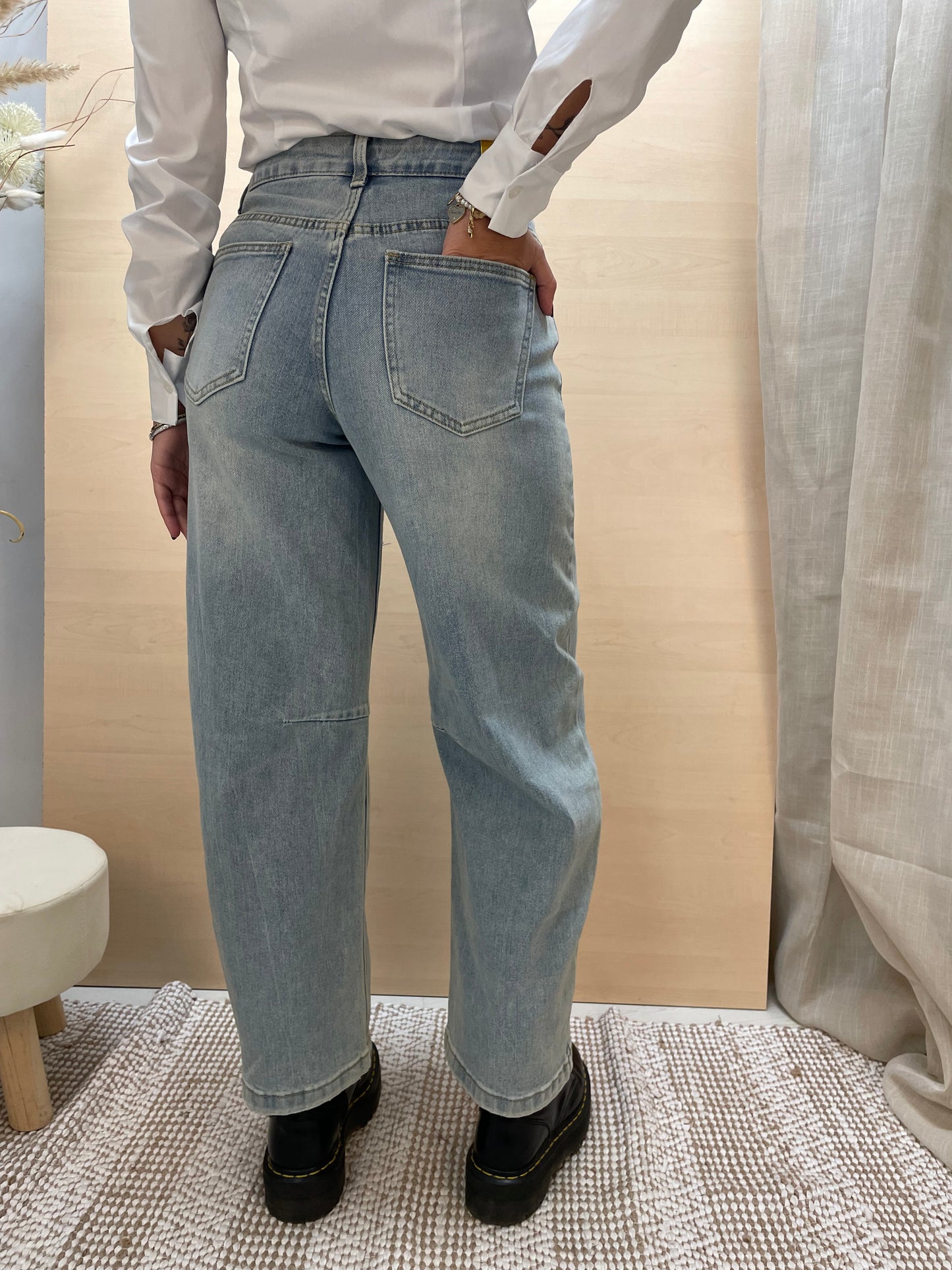 Jeans balloon - lavaggio chiaro