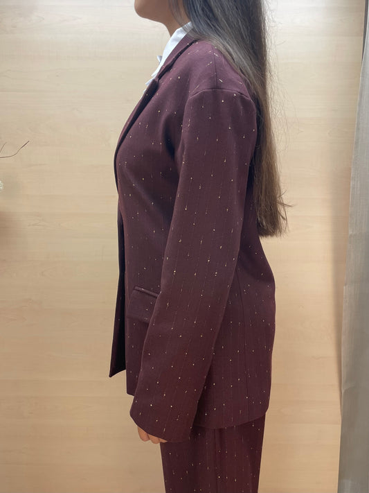 Giacca con dettagli dorati - color Amarone