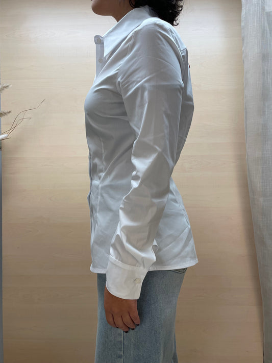 Camicia bianca - in cotone e Lyocell