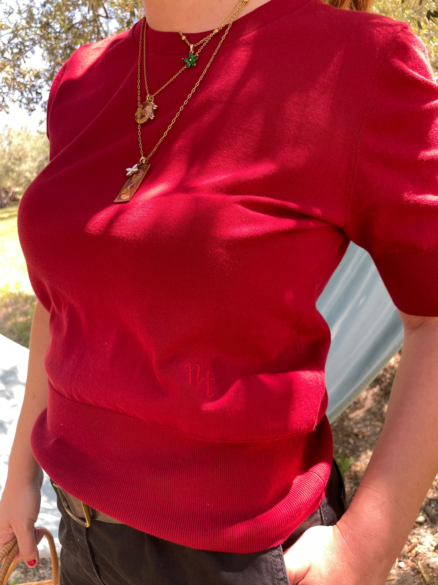 T-shirt Giardino - in Jersey di cotone