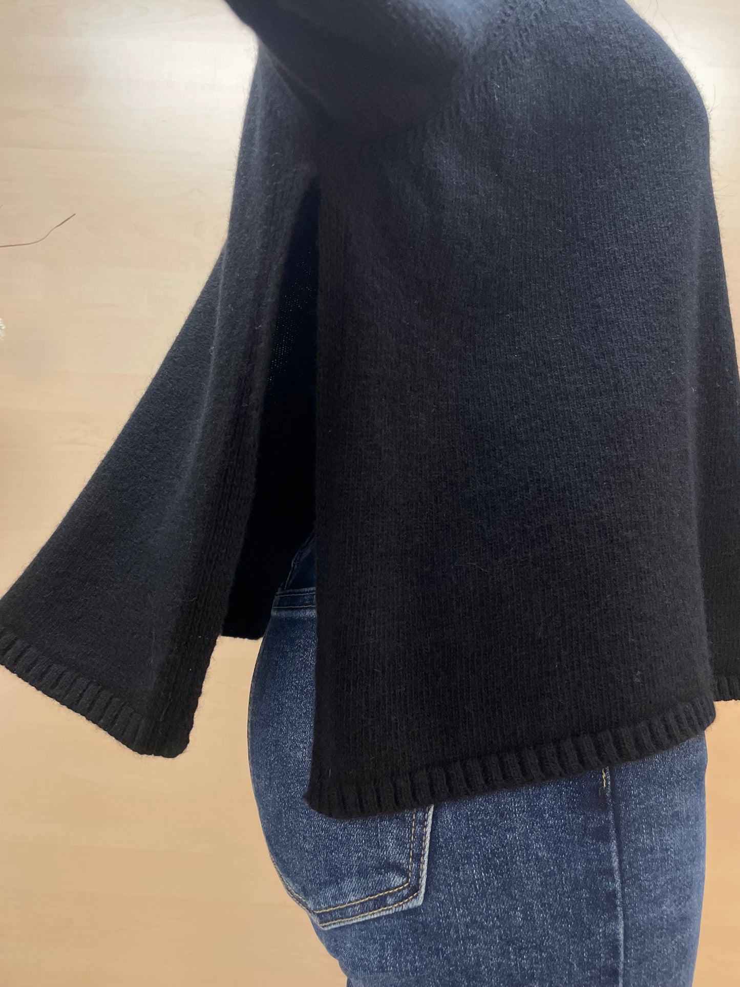 Maglia collo alto e raglan - in misto cashmere