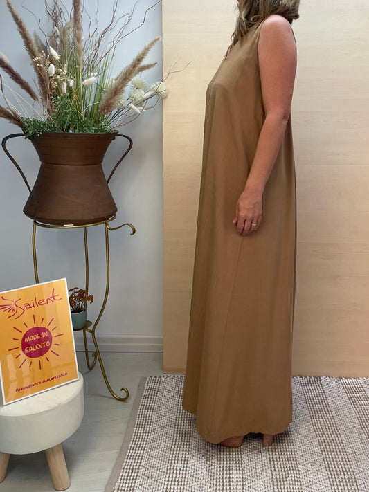 Abito effetto lino - beige