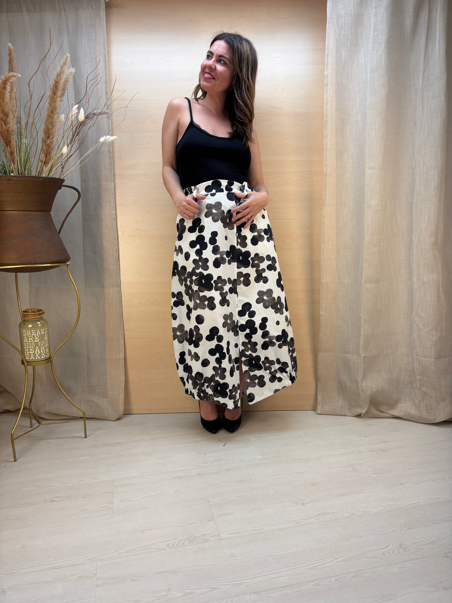 Gonna lunga ampia fantasia - Karma - Made in Italy