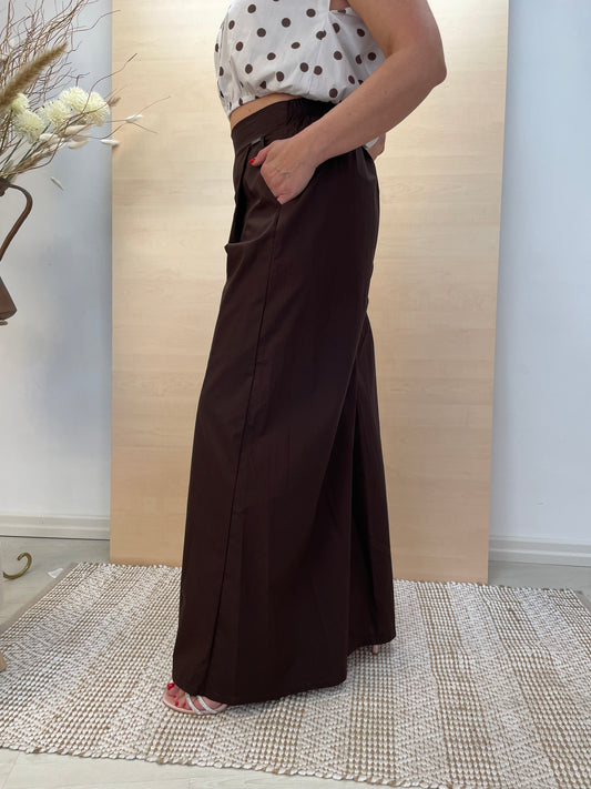 Pantalone moka - in cotone