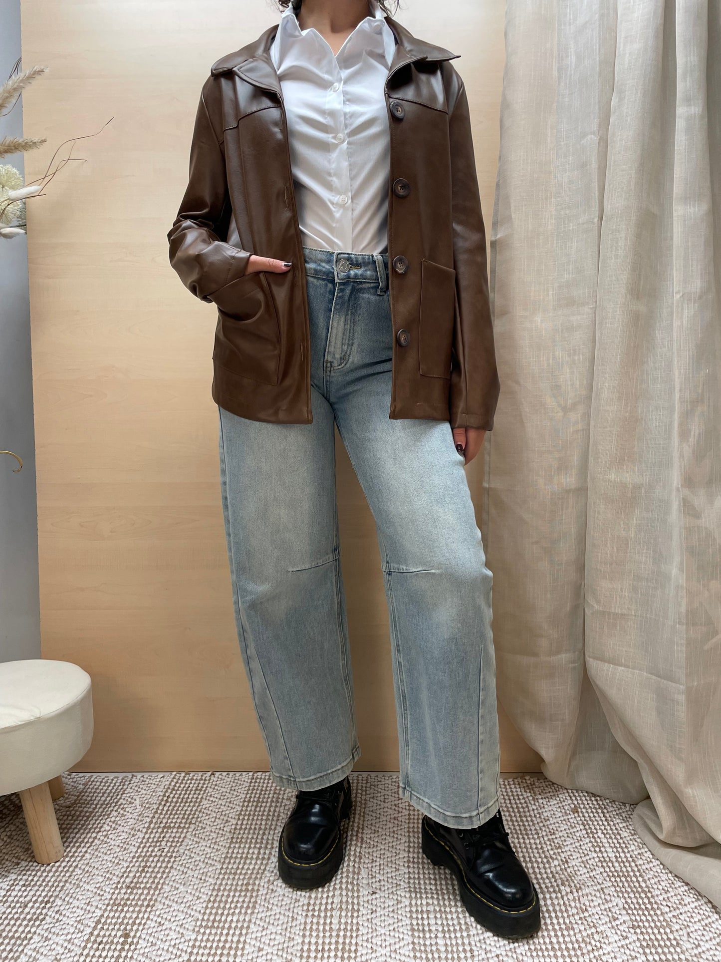 Camicia bianca - in cotone e Lyocell