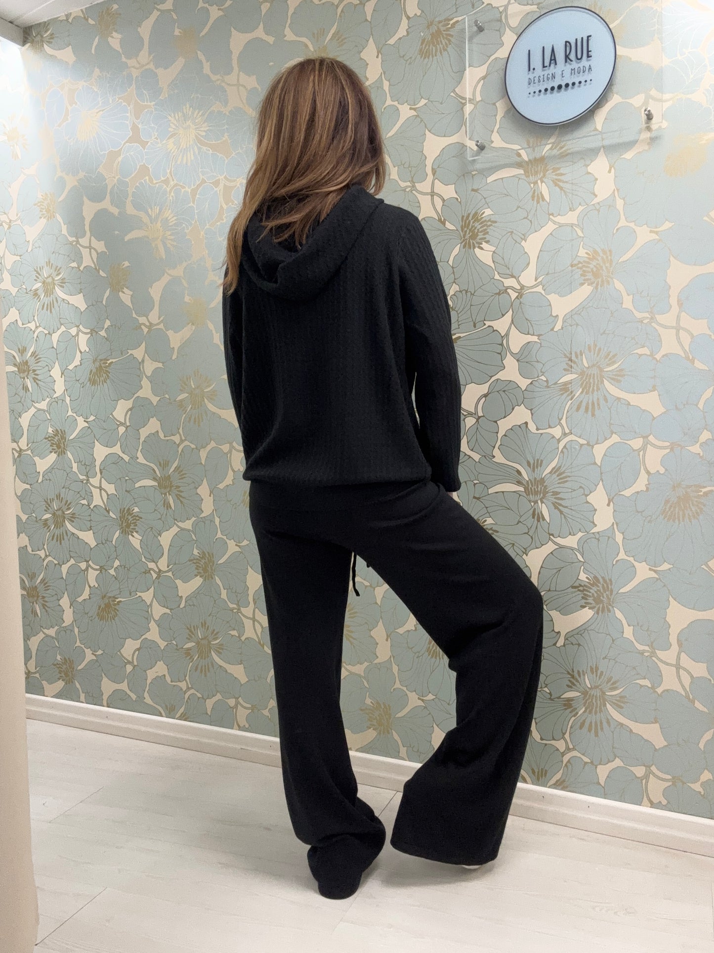 Tuta in maglia Giselle - Nero