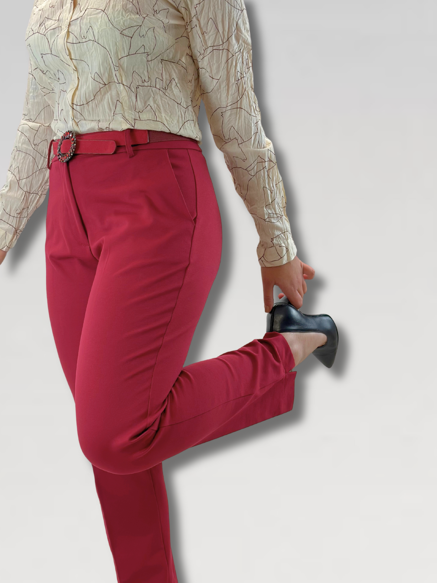 Pantalone francesca - Rosso