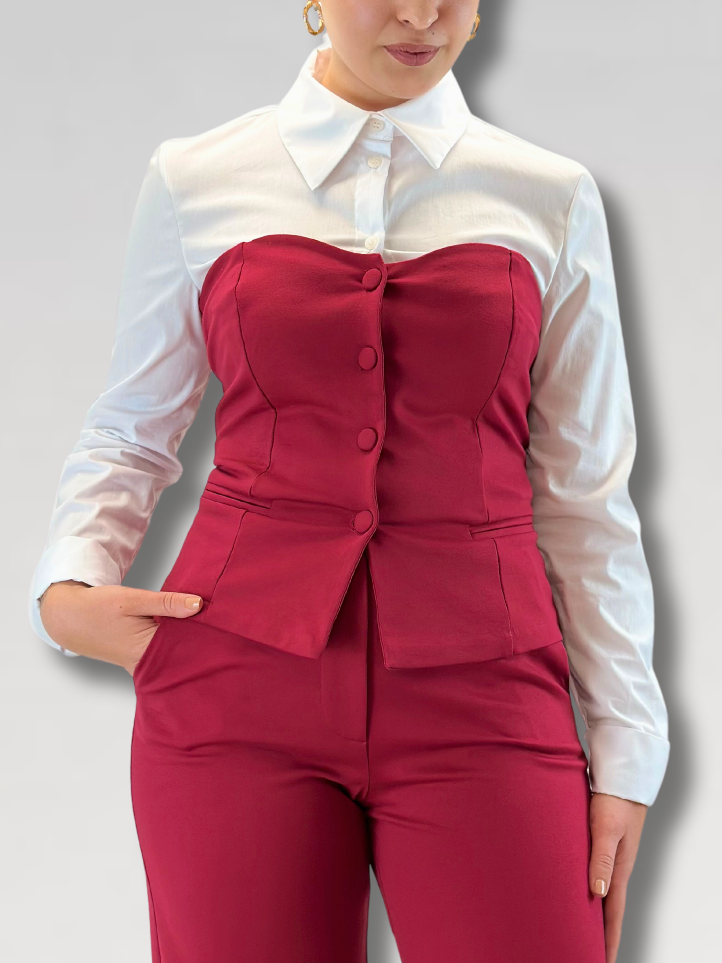 Corpetto Dea - Rosso