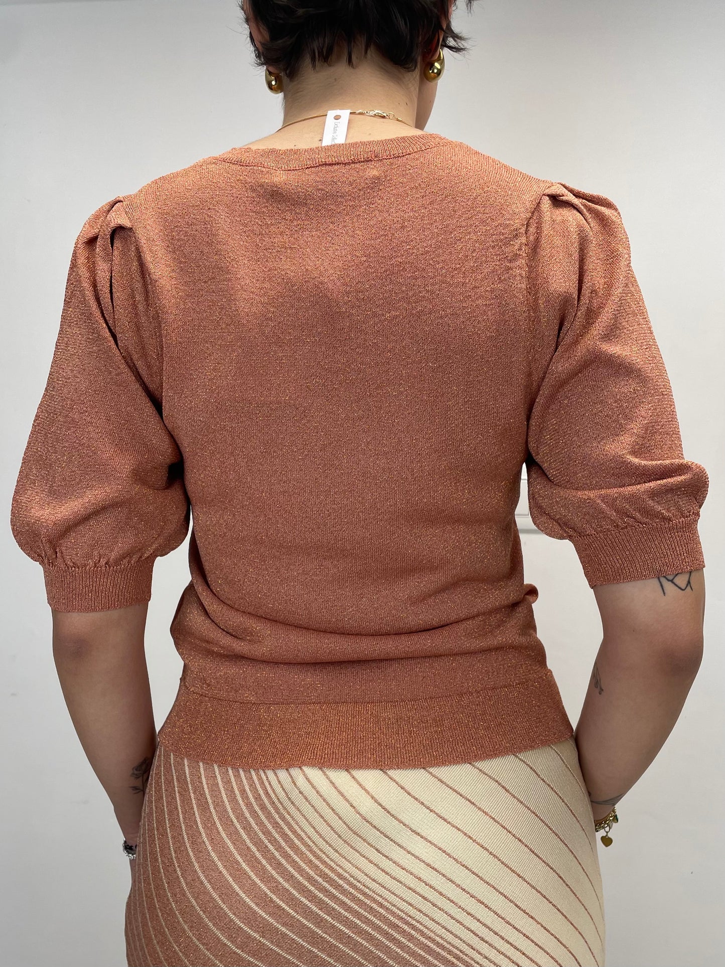 Maglia Salmone - in lurex