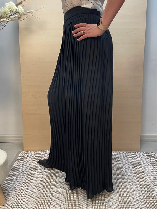 Pantalone plissettato nero