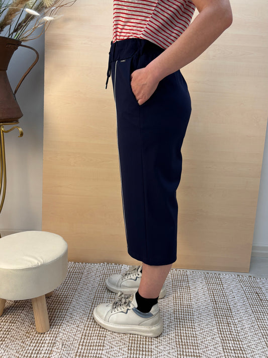 Bermuda fluido blu - in viscosa