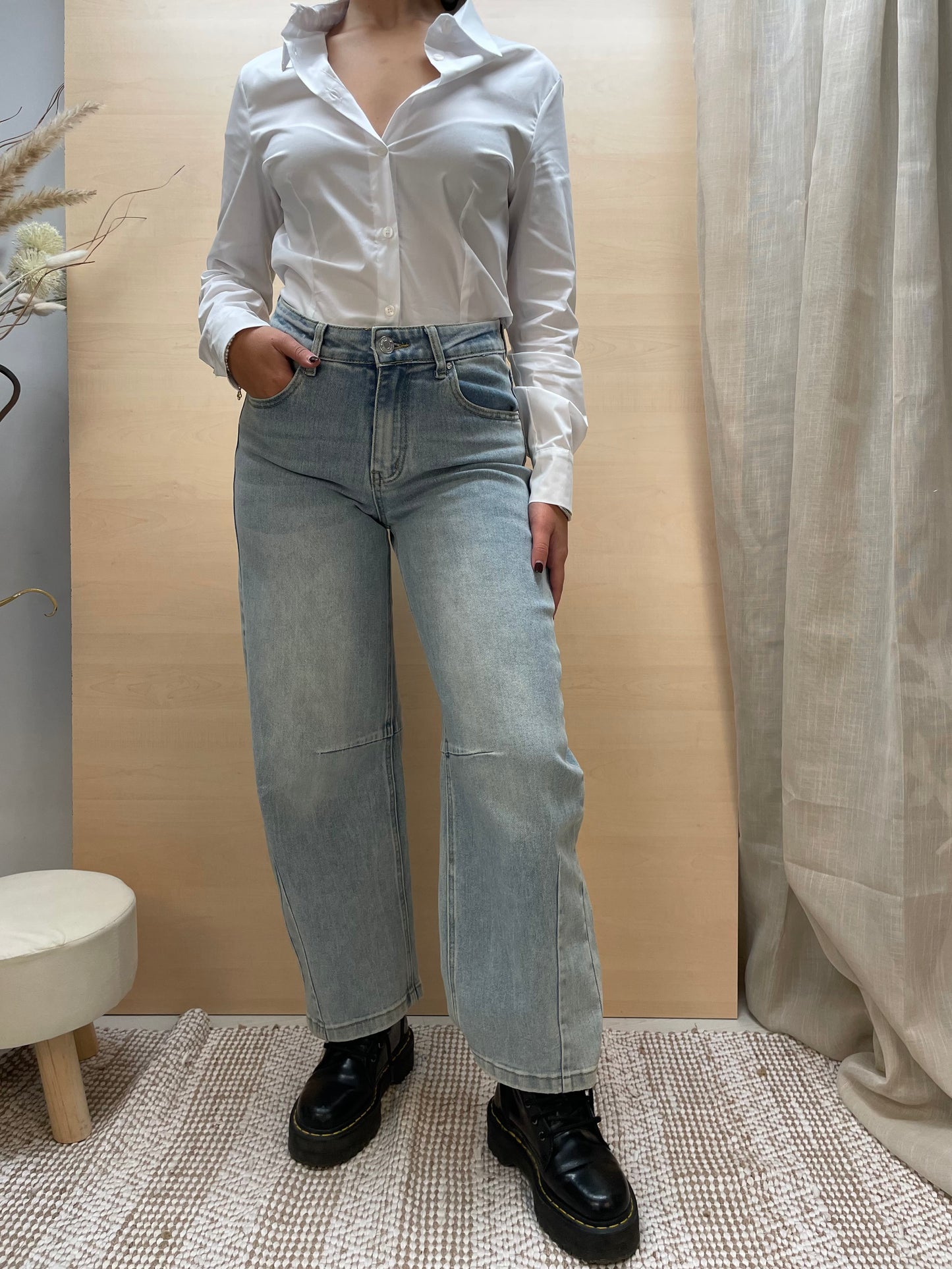 Jeans balloon - lavaggio chiaro