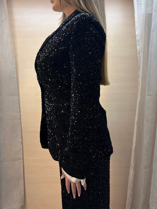 Giacca Tailleur in paillettes - nero