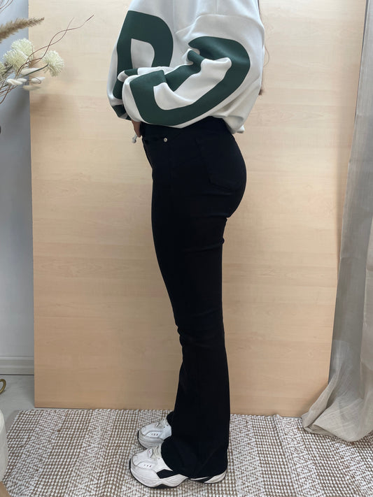 Jeans a zampa - Nero