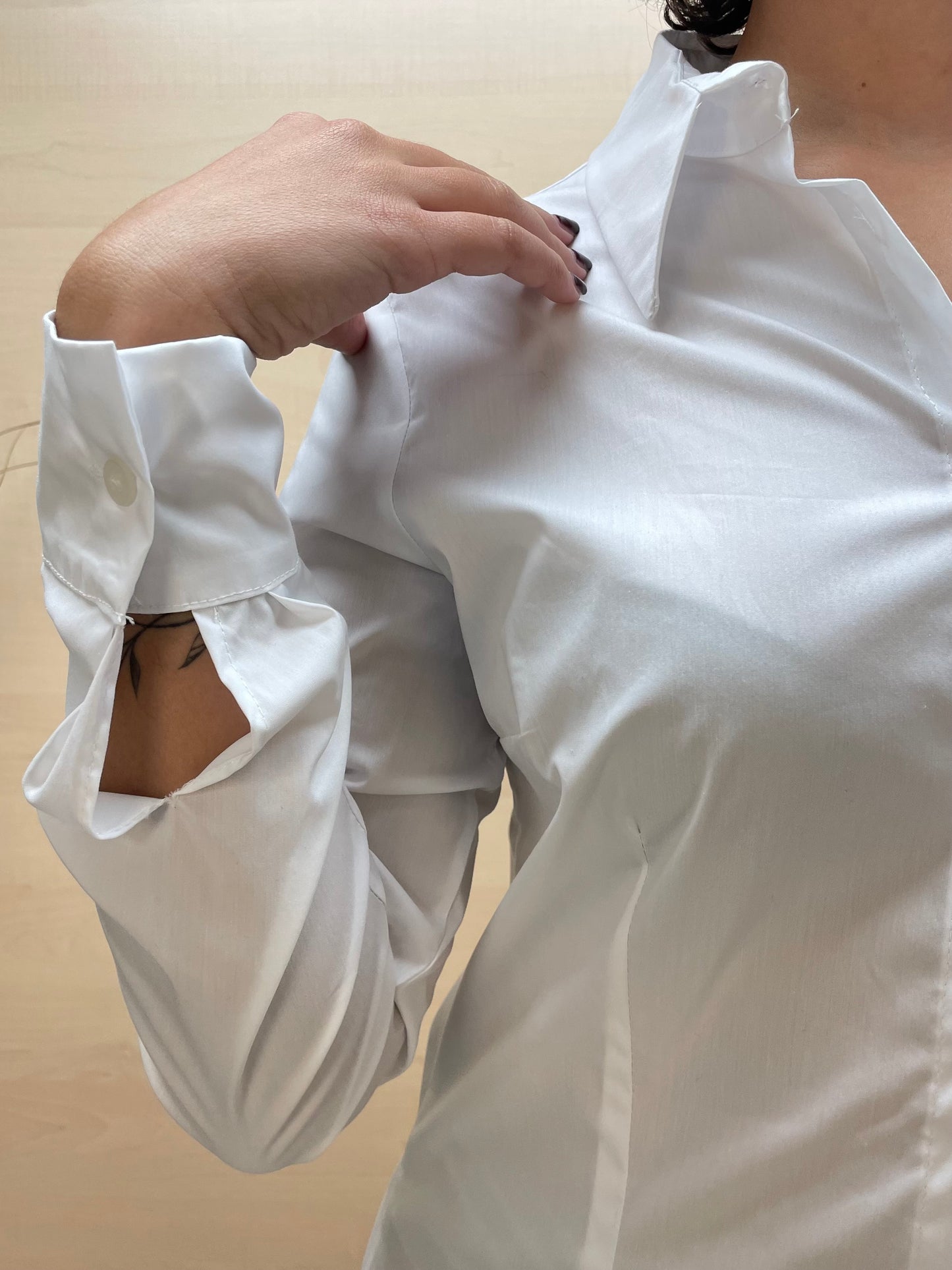 Camicia bianca - in cotone e Lyocell