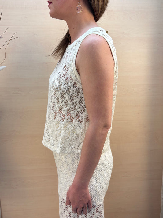 Canotta crochet burro – PHARD | Made in Italy