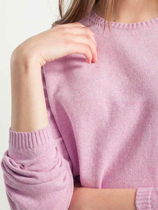 Giorgia Maglia cotone rigenerato - Rosa Magnolia