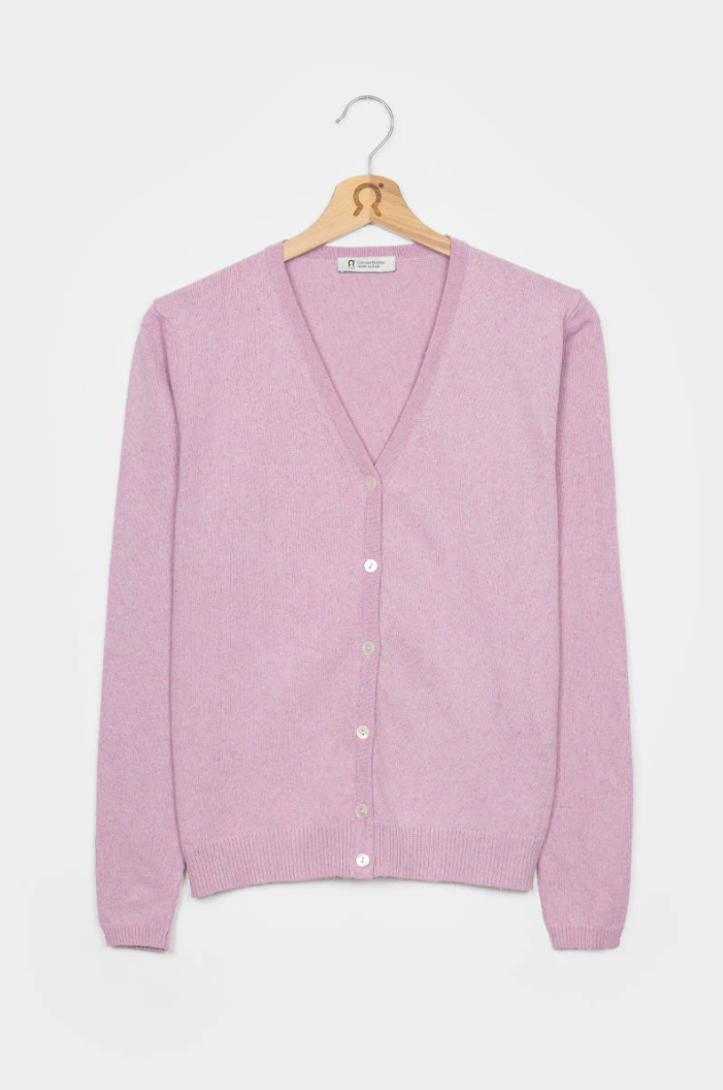 Lucia Cardigan cotone rigenerato - Rosa Magnolia