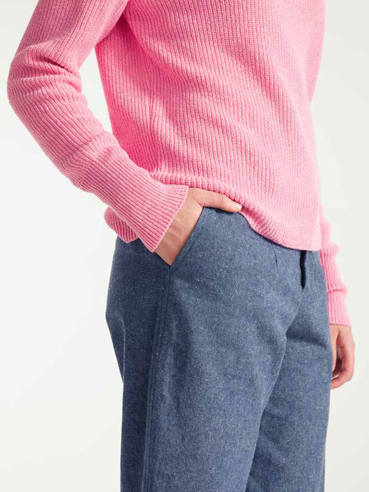 Olga Maglia cotone rigenerato - Rosa Ciliegio