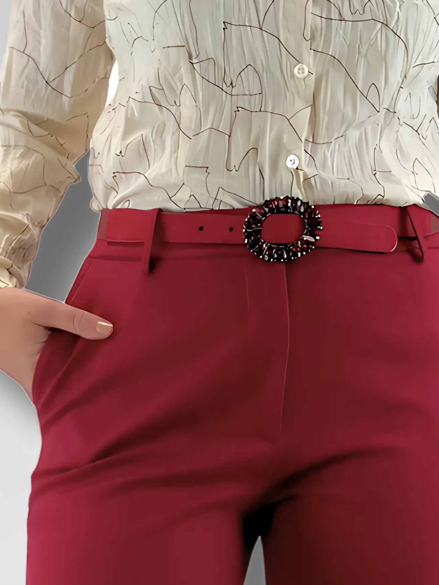 Pantalone francesca - Rosso