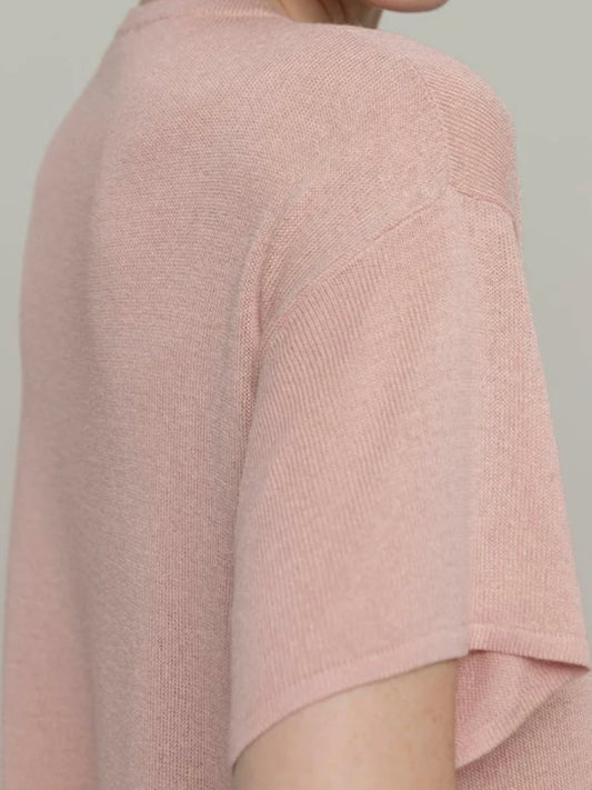 Virginia T-shirt viscosa - Rosa Quarzo