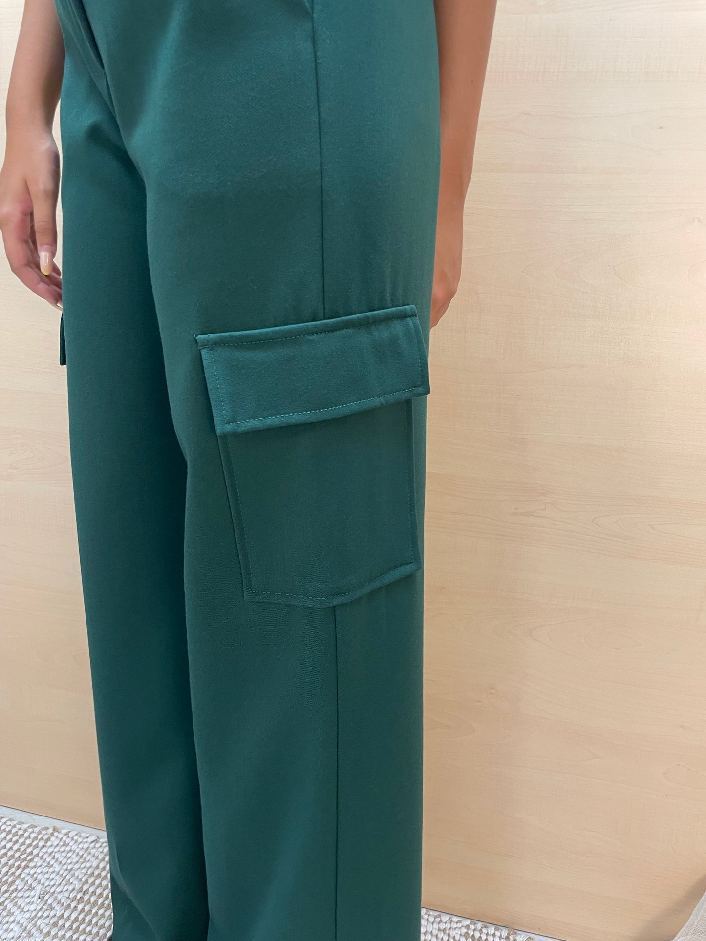 Pantalone cargo a colonna - verde Gucci