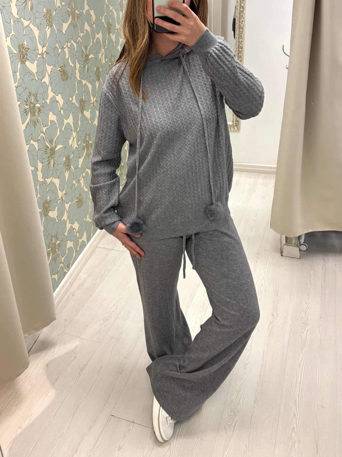 Tuta in maglia Giselle - Grigio