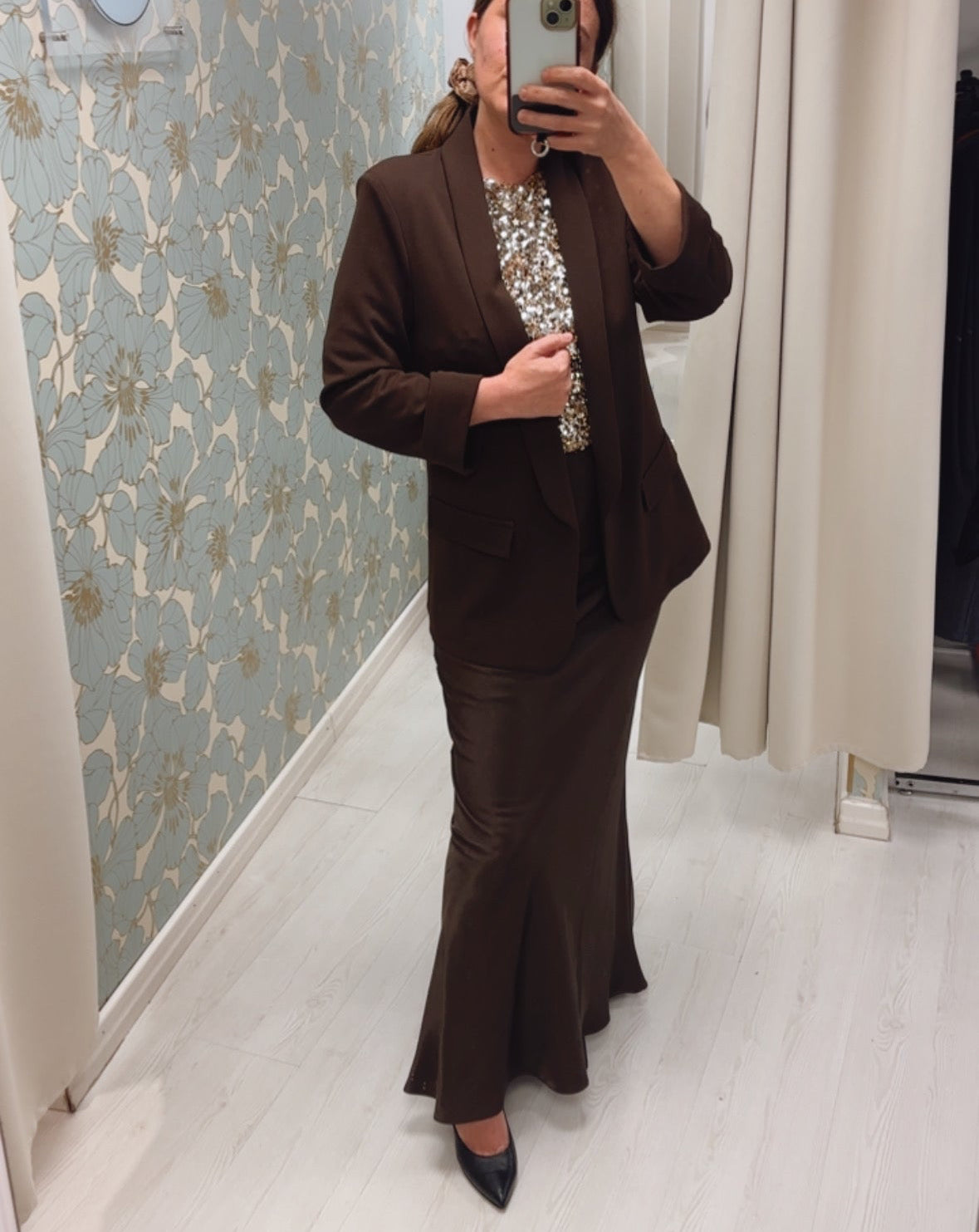 Giacca elasticizzata - color Moka