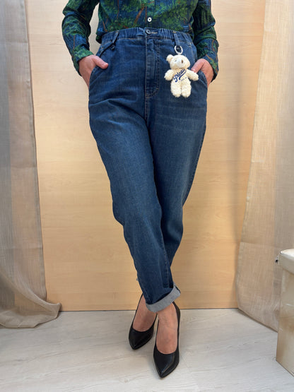 Jeans chino blu denim carrot fit - Please