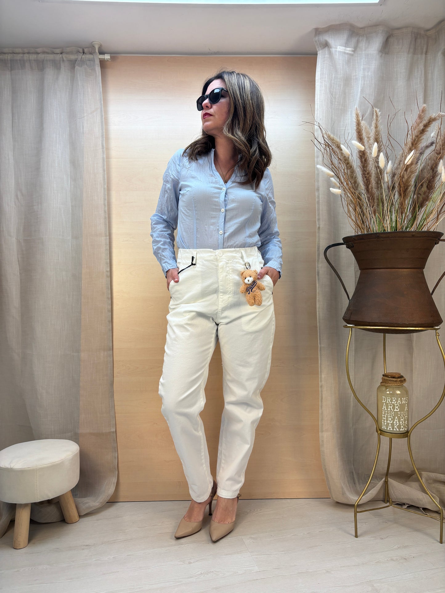 Chino bianco carrot fit - Please