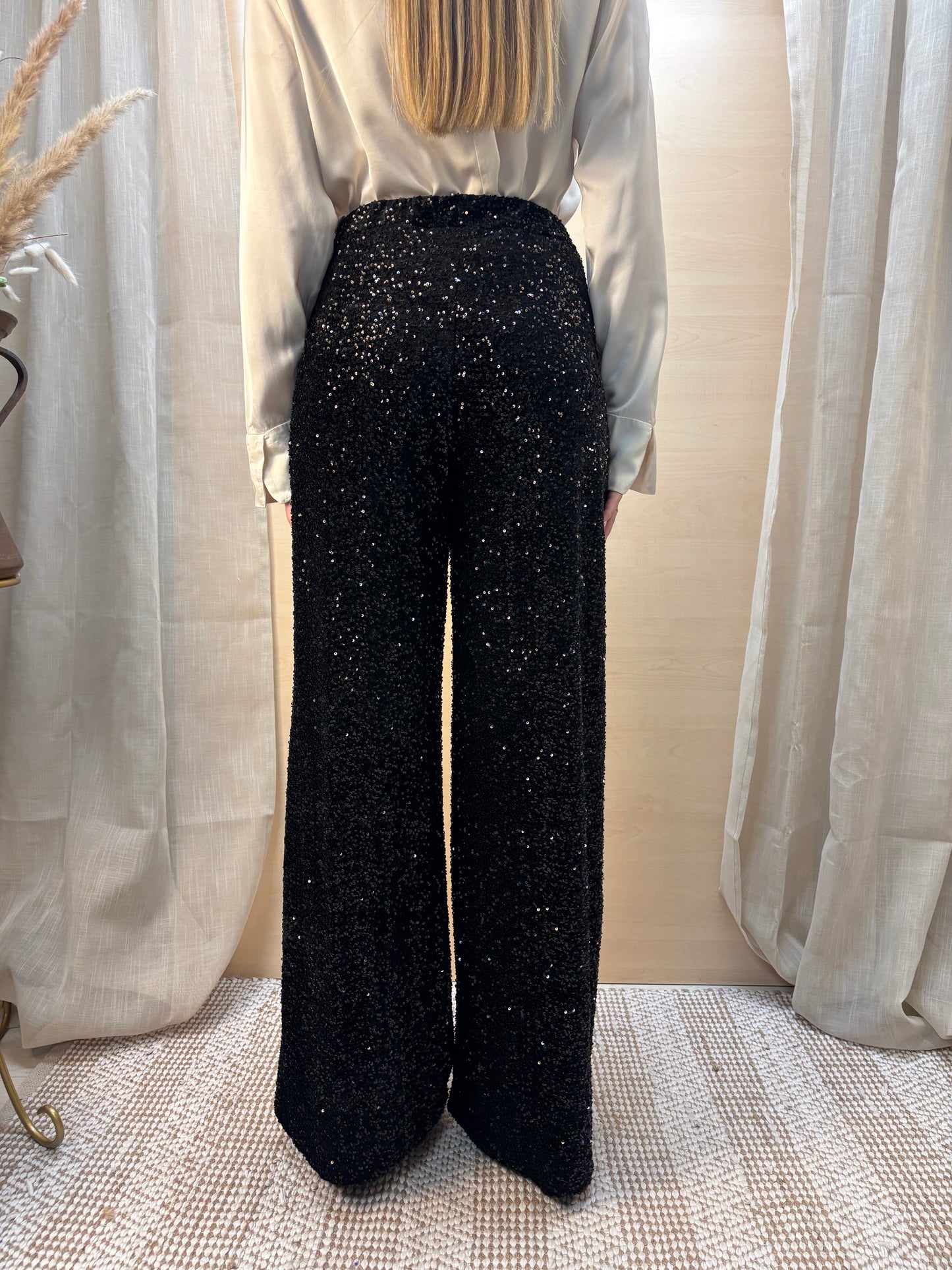 Tailleur completo in paillettes - nero