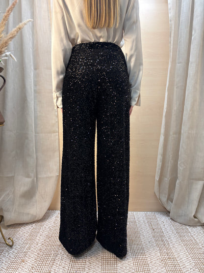 Tailleur completo in paillettes - nero