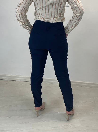 Pantalone Torino - in bengalina blu