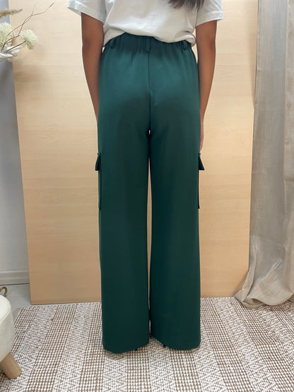 Pantalone cargo a colonna - verde Gucci