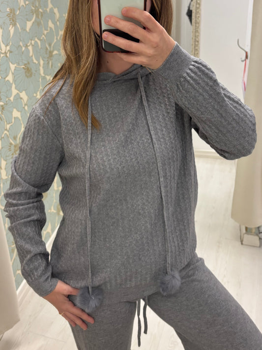 Tuta in maglia Giselle - Grigio