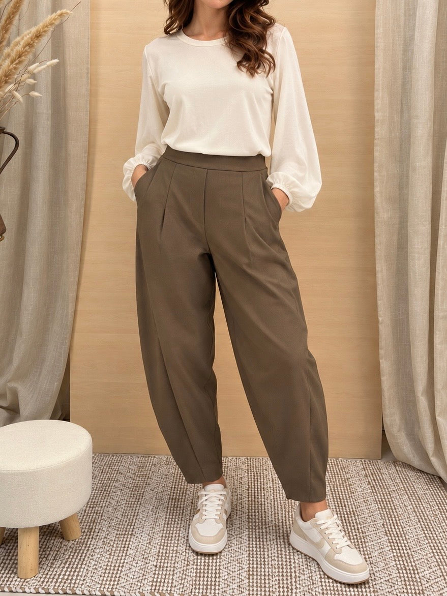 Pantalone Balloon – Fango