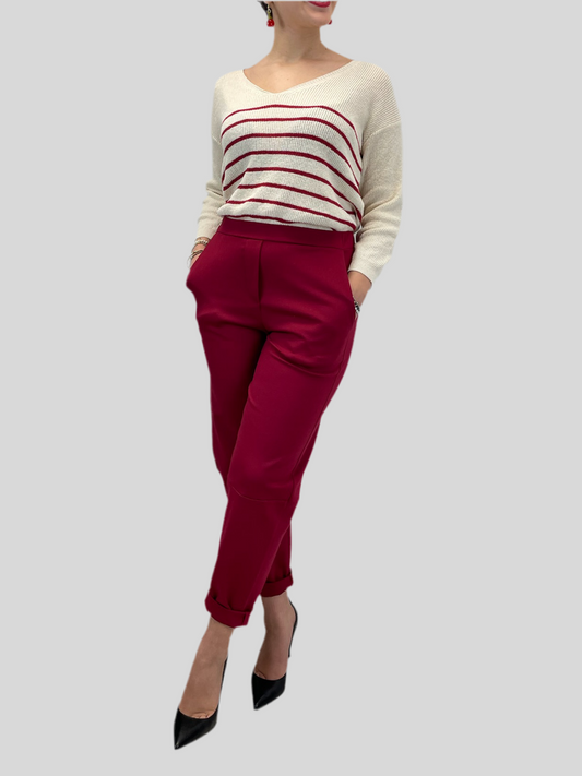 Pantalone Ovetto Lina - Rosso