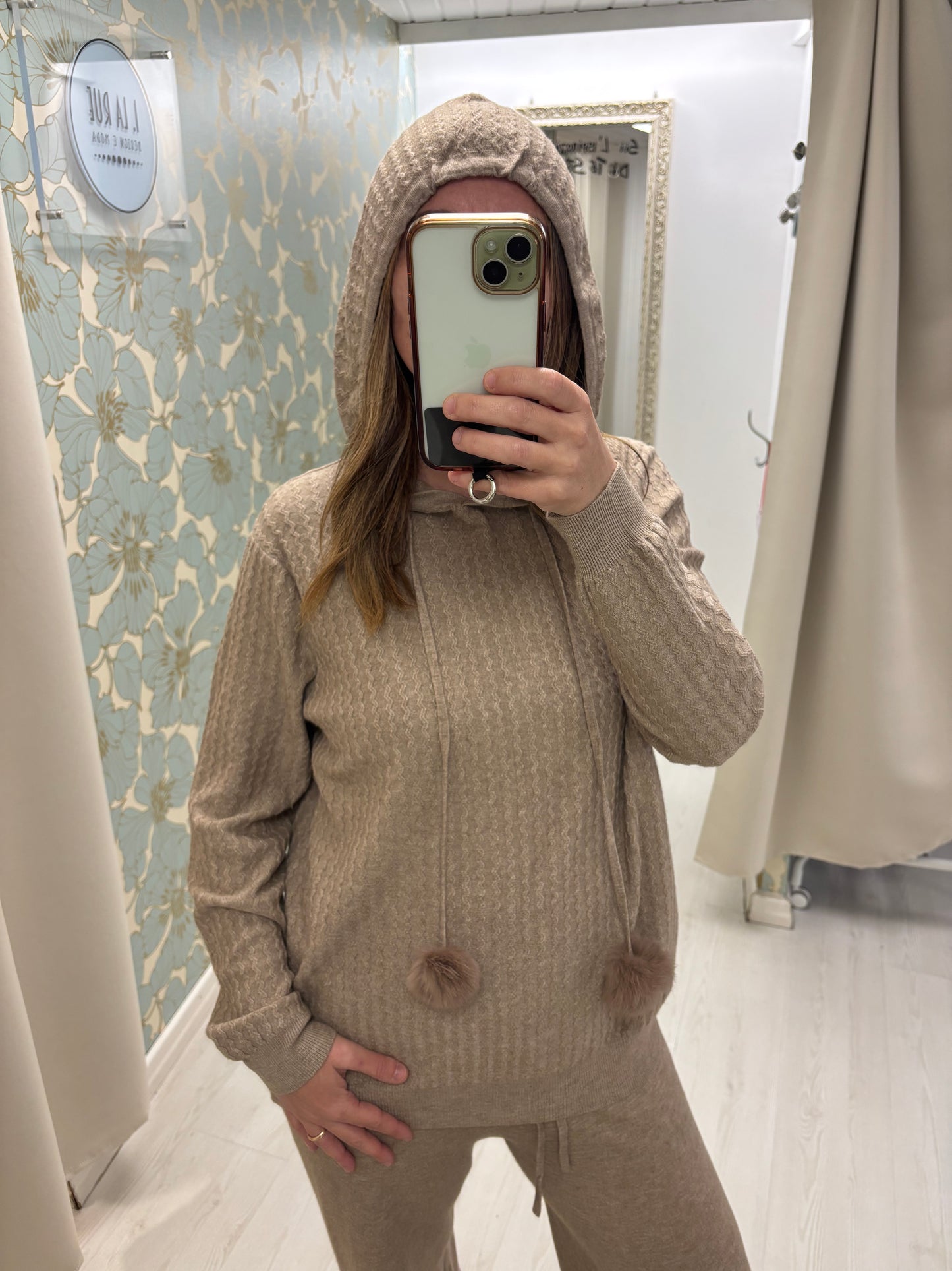 Tuta in maglia Giselle - Moka Mousse